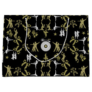 Grand Sac Cadeau Décor de la maison de la danseuse d'or