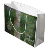 Grand Sac Cadeau Deep In The Pines Joyeux Anniversaire (Dos Angle)