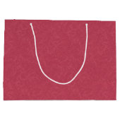 Grand Sac Cadeau Deep pink  textured swirling  pattern (Dos)