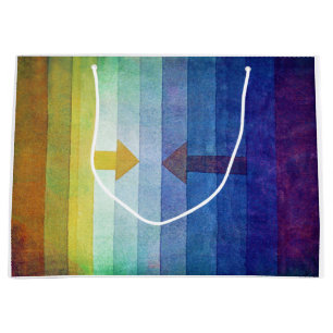 Grand Sac Cadeau Dégradé avec flèche, Paul Klee