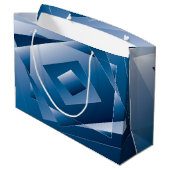 Grand Sac Cadeau dégradé bleu 1 (Dos Angle)