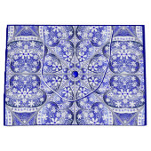 Grand Sac Cadeau Dentelle en céramique Bleu de Grèce (Devant)