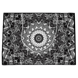 Grand Sac Cadeau Dentelle noire