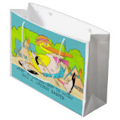 Grand Sac Cadeau départ pour Pâques (Devant Angle)