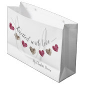 Grand Sac Cadeau Des cadeaux faits à la main (Devant Angle)