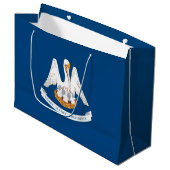 Grand Sac Cadeau Design de Louisiana State Flag (Devant Angle)