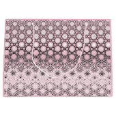 Grand Sac Cadeau Design de métamorphose rose (Devant)