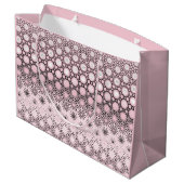 Grand Sac Cadeau Design de métamorphose rose (Dos Angle)