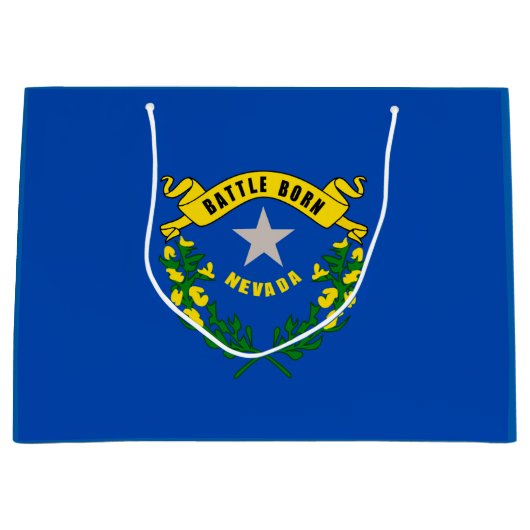Grand Sac Cadeau Design du drapeau d'état du Nevada (Devant)