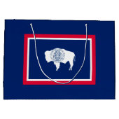 Grand Sac Cadeau Design du drapeau d'état du Wyoming (Dos)