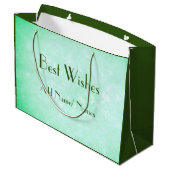 Grand Sac Cadeau Design élégant Happy 70e anniversaire (Dos Angle)