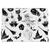Grand Sac Cadeau Design motif d'Halloween (Devant)