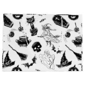 Grand Sac Cadeau Design motif d'Halloween (Dos)