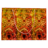 Grand Sac Cadeau Design textile indien antique (Dos)