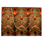 Grand Sac Cadeau Design textile indien antique (Dos)