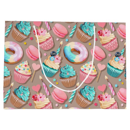 Grand Sac Cadeau Desserts Sucrés de Célébration (Dos)