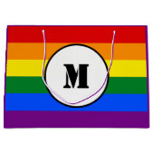 Grand Sac Cadeau Dessin à cordons LGBT (Devant)