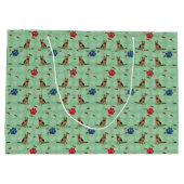 Grand Sac Cadeau Dessin allemand Berger Chien (Dos)