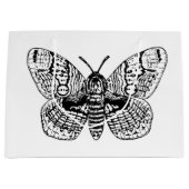 Grand Sac Cadeau Dessin Brahmin moth (Devant)