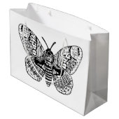 Grand Sac Cadeau Dessin Brahmin moth (Dos Angle)