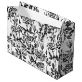 Grand Sac Cadeau dessin rose (Devant Angle)