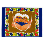 Grand Sac Cadeau deux anges chantant (Dos)