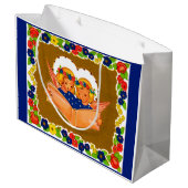 Grand Sac Cadeau deux anges chantant (Dos Angle)