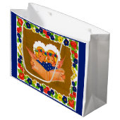 Grand Sac Cadeau deux anges chantant (Devant Angle)