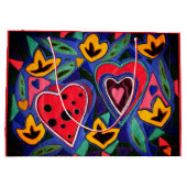 Grand Sac Cadeau Deux coeurs (Dos)
