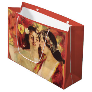 Grand Sac Cadeau Deux muses du printemps (par Stefan Luchian)