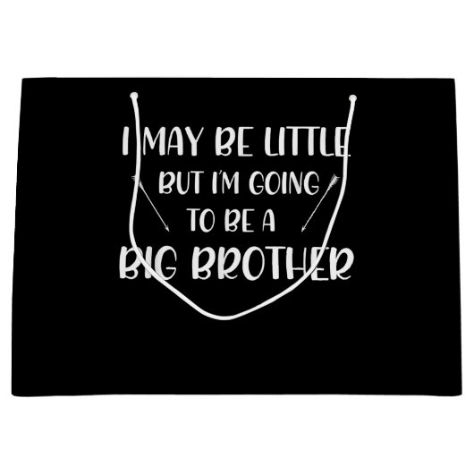 Grand Sac Cadeau Devenir Big Brother Faire-part Gift Brother (Devant)