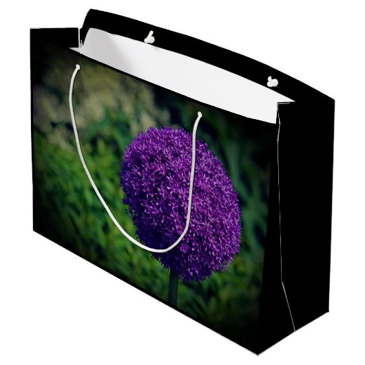 Grand Sac Cadeau Devis de motivation parfait violet Allium Allium (Dos Angle)