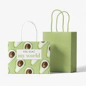 Grand Sac Cadeau Devis moderne vert Avocado amusant