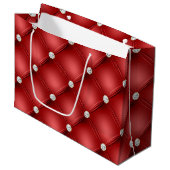 Grand Sac Cadeau Diamant rouge (Devant Angle)