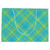 Grand Sac Cadeau Diamants brillants brillants - Coordination PLAID  (Dos)