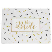 Grand Sac Cadeau Dieu & noir squgly Ines et motif d'angle (Devant)