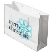 Grand Sac Cadeau Différent design classique de "Joyeux Noël" (Devant Angle)