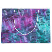 Grand Sac Cadeau digihatch - turquoise et violet : (Devant)