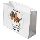 Grand Sac Cadeau Dilophosaurus dessin animé (Dos Angle)