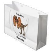 Grand Sac Cadeau Dilophosaurus dessin animé (Devant Angle)