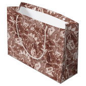 Grand Sac Cadeau Dino Dig brown (Dos Angle)