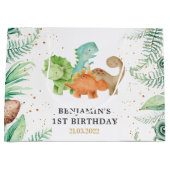 Grand Sac Cadeau Dinosaur Jurassic fête d'anniversaire (Devant)