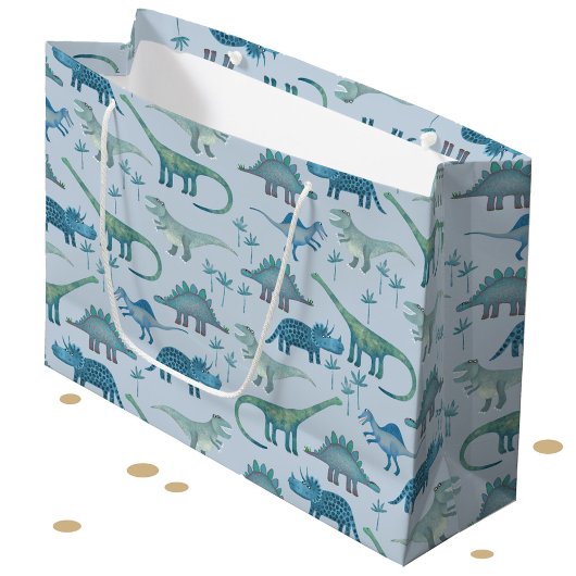 Grand Sac Cadeau Dinosaur Motif Fun