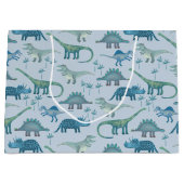 Grand Sac Cadeau Dinosaur Motif Fun (Devant)