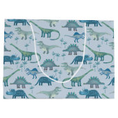 Grand Sac Cadeau Dinosaur Motif Fun (Dos)