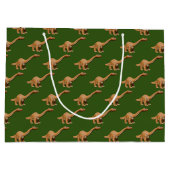 Grand Sac Cadeau Dinosaure Dessin de dessin Brontosaurus (Dos)