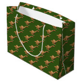 Grand Sac Cadeau Dinosaure Dessin de dessin Brontosaurus (Dos Angle)