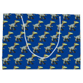 Grand Sac Cadeau Dinosaure Dilophosaurus (Dos)