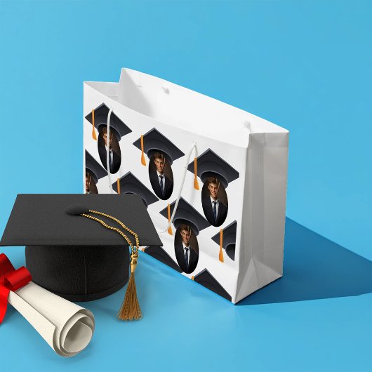 Grand Sac Cadeau Diplôme avec photo et année