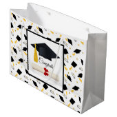 Grand Sac Cadeau Diplôme Congats (Devant Angle)